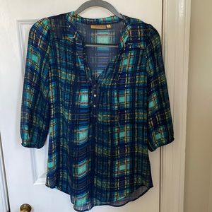 Vera Wang sheer top, EUC